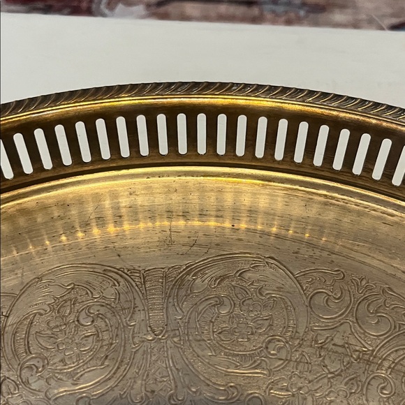 Elegant Silver Plated Serving Tray - Picture 3 of 7